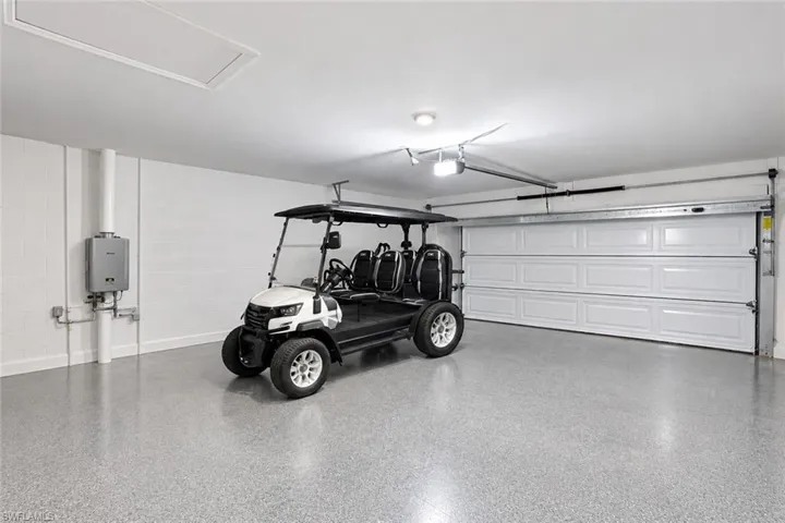 Virtually enhanced.  Room for a golf cart