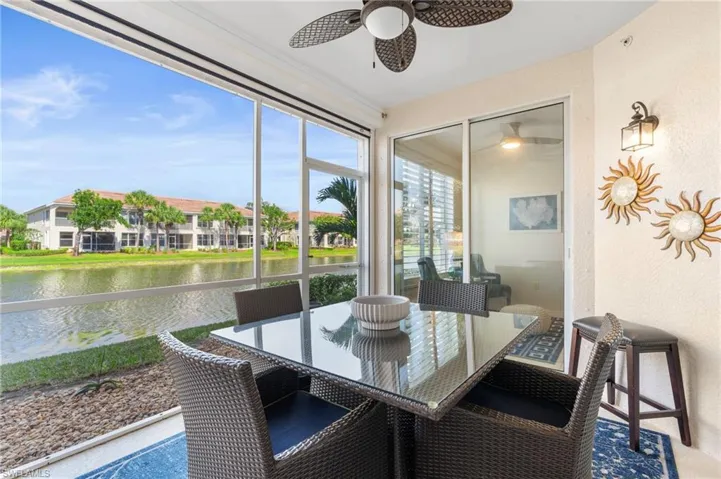 Lanai/Sunroom with water view