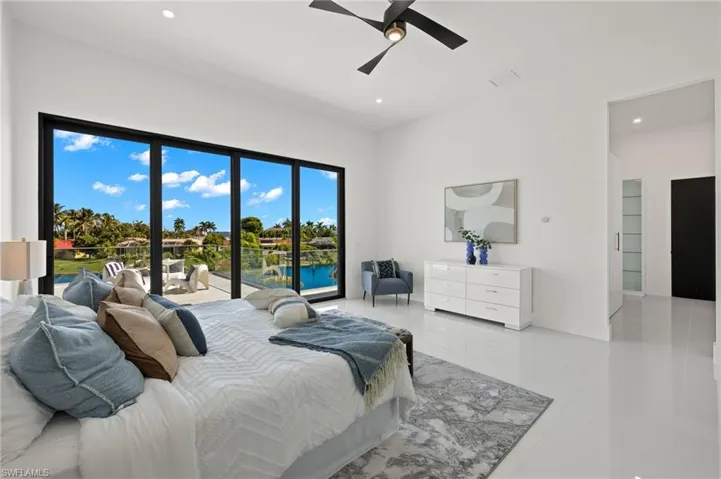 Master bedroom #1 with custom built closet cabinets