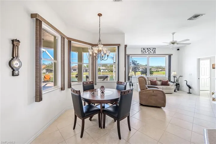 second dining area off kitchen in the great room