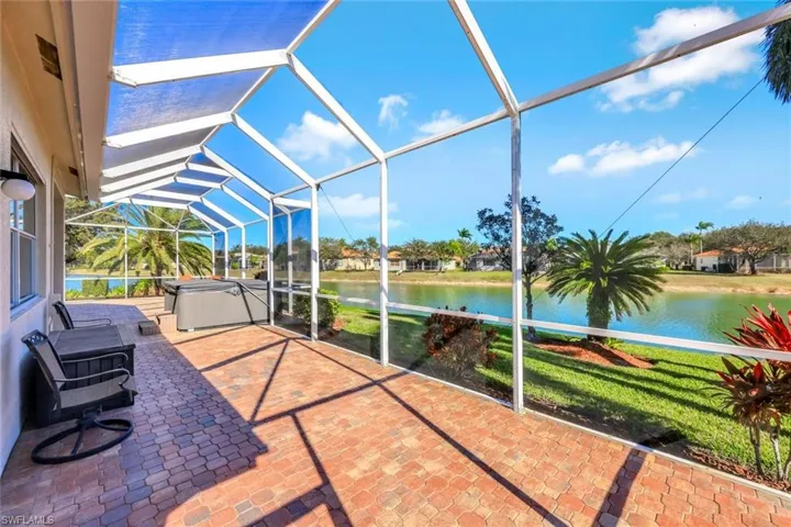screened lanai area off the 4th bedroom/with full bath and separate entrance/exit for guests privacy