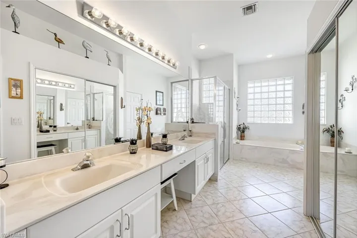 This bathroom has all the space you could need!