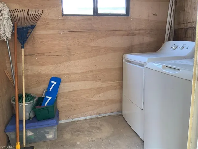 Exterior Storage Shed with W/D
