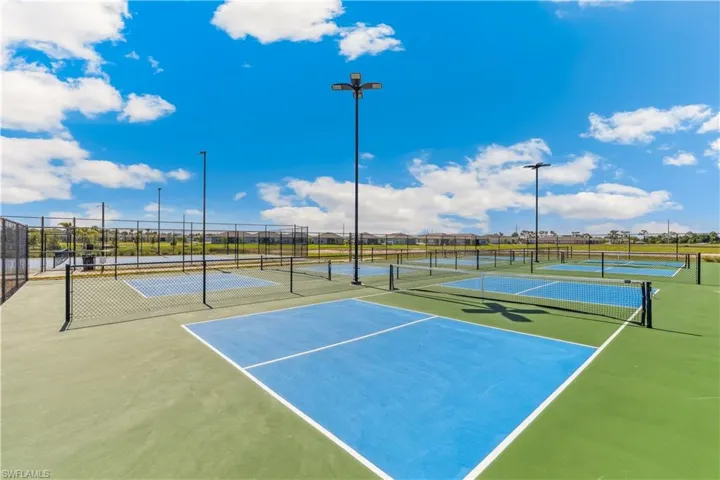 View of tennis court