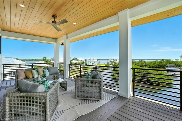 Canal and Bay Views from the deck-image virtually enhanced