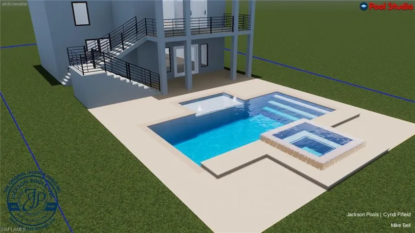 Pool Rendering  - Virtually Edited Image