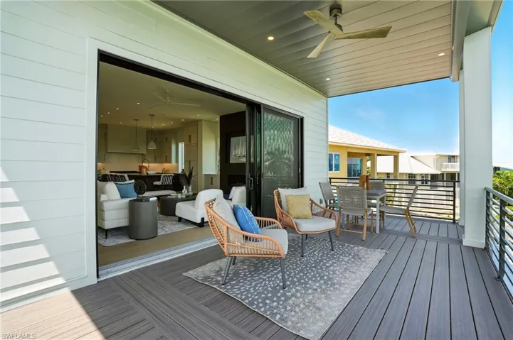 Relax and watch the sunrise on the back deck - Virtually Edited Image