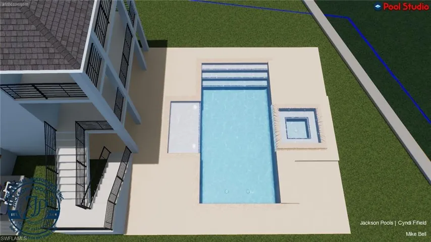 Pool Rendering - Virtually Edited Image