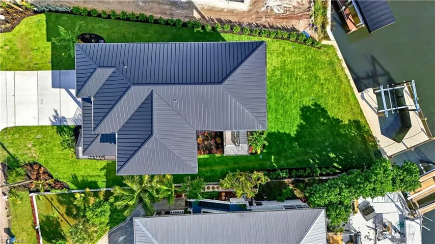 View from above of property