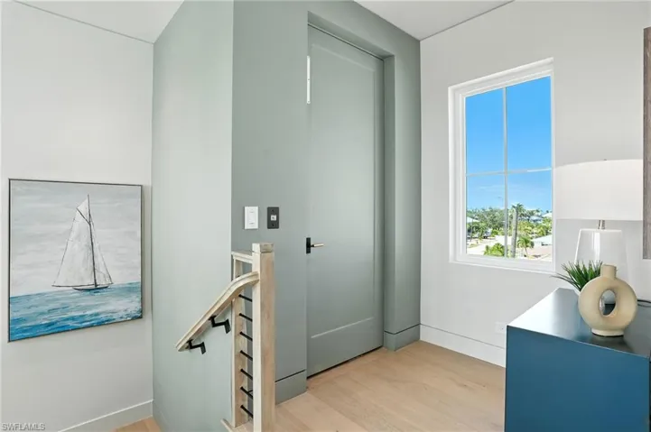 Second  floor hallway and elevator - Virtually Edited Image