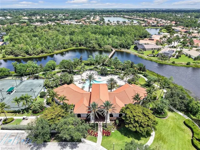 Bird's eye view of a large body of water