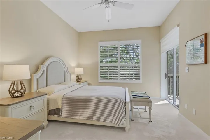 Bedroom featuring access to lanai