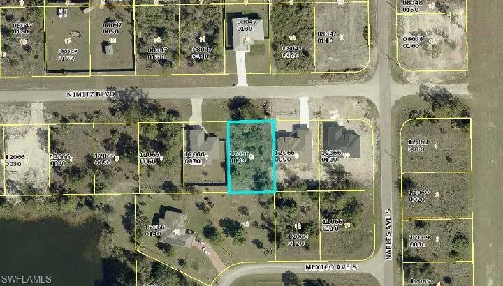 Aerial view of property's location