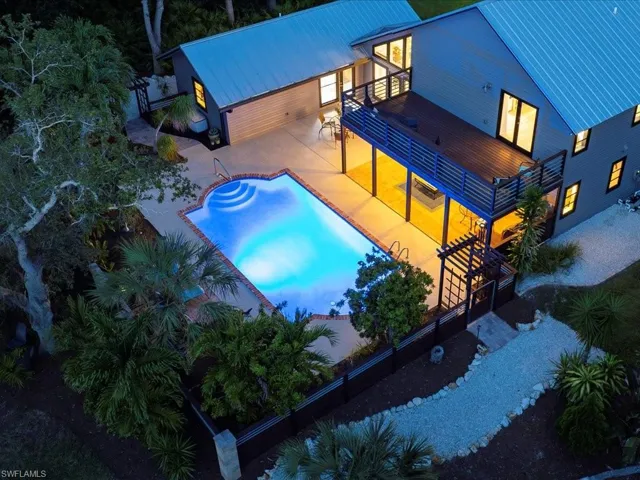 Outdoor pool featuring a patio area