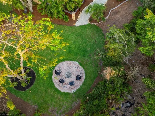 View of fire pit