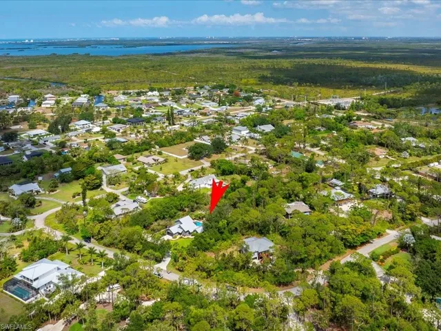 Aerial view of property