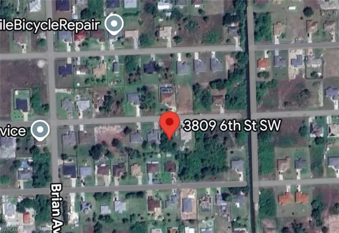 Aerial overview of property's location