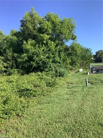 View of waterfront lot