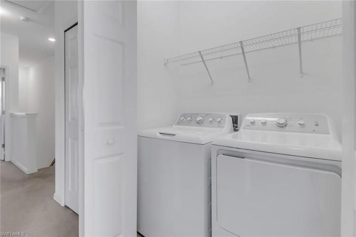 Laundry Room Closet (located upstairs).