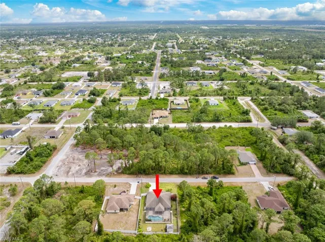 Bird's eye view featuring a residential view