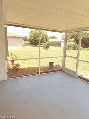 Screened in lanai.