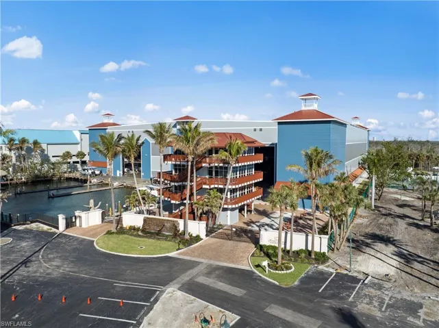 View of building exterior featuring a water view