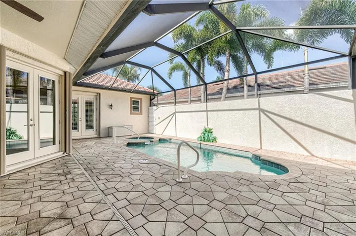 Private courtyard heated and resurfaced pool