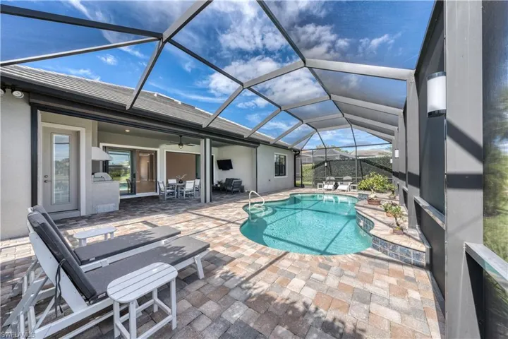 pool bath and closet in left corner
