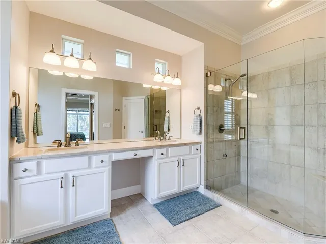 Primary bath has been well updated
