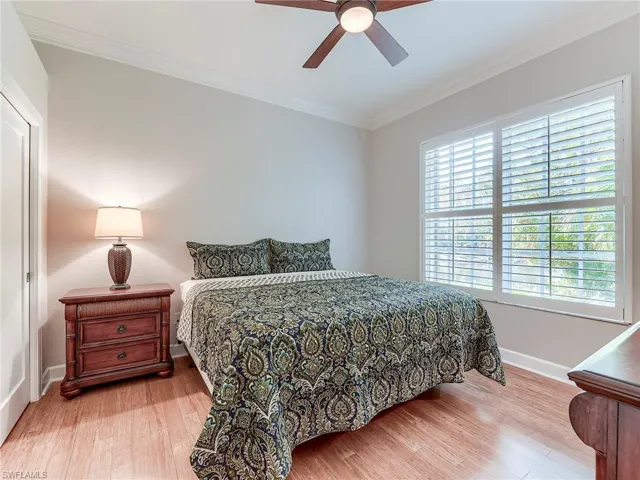 Bedroom 4, also bamboo flooring.  The pool bath is next to this room