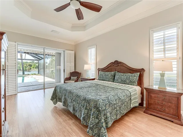 Primary bedroom with Bamboo wood flooring
