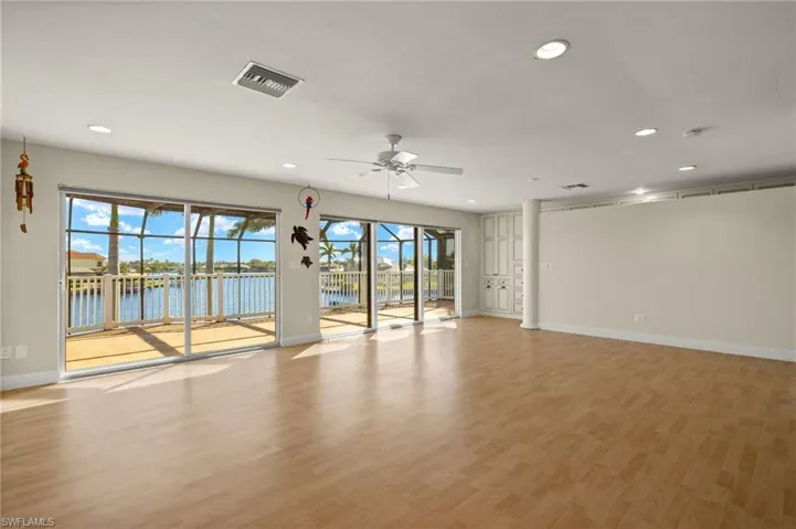 Master Bedroom 2nd Floor with baseboards, a ceiling fan, visible vents, and recessed lighting