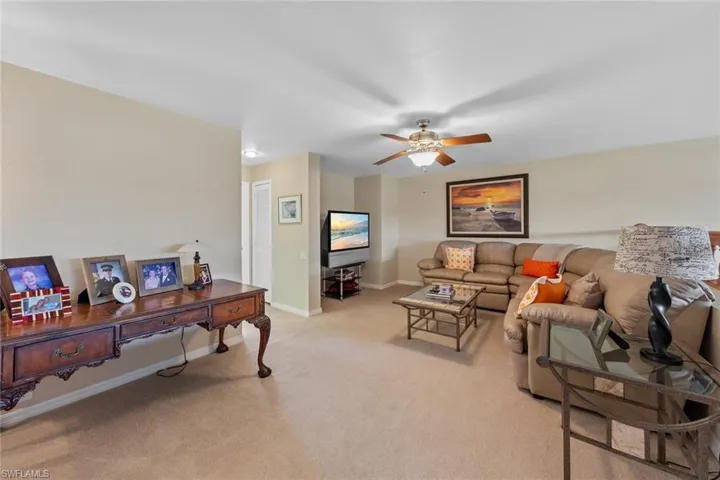 Carpeted living area