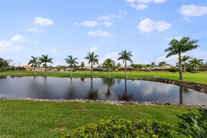 Property view of water and golf course