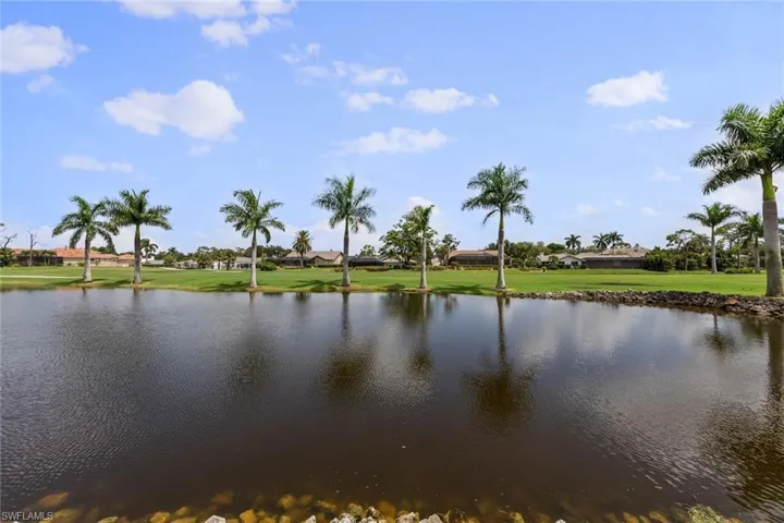 Property view of water and golf course