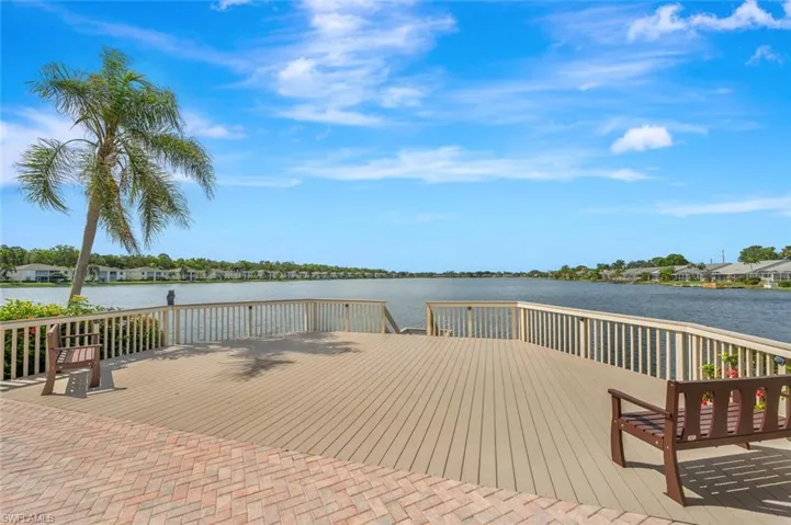 Fishing pier and lakeside deck
