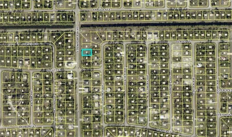 Aerial view of property's location