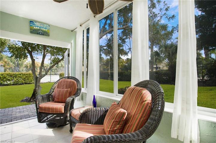 It's your own private backyard surrounding the Enclosed Lanai!