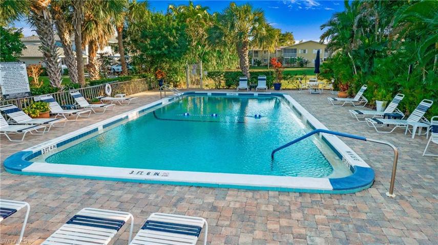 The resort style swimming pool is just steps away from the Condo!