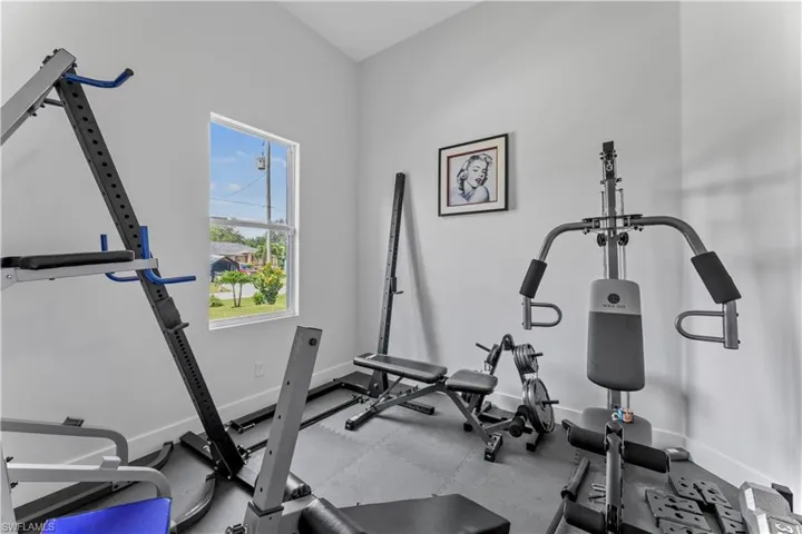 View of workout room