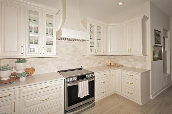 New appliances in the gourmet kitchen