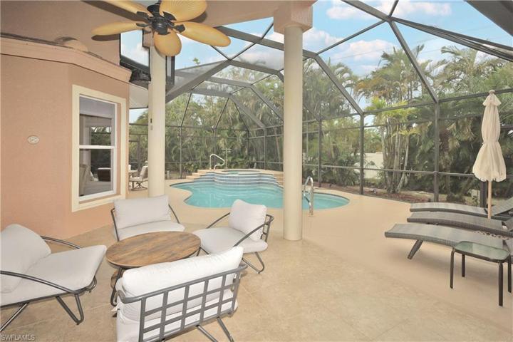 seating overlooking pool and spa