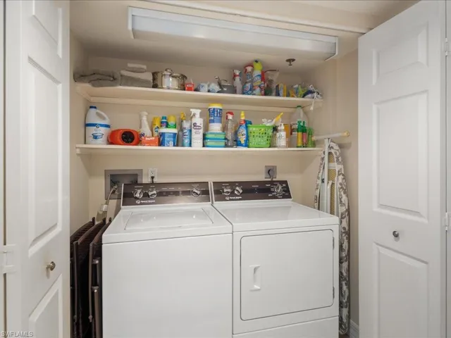 Laundry area with separate washer and dryer