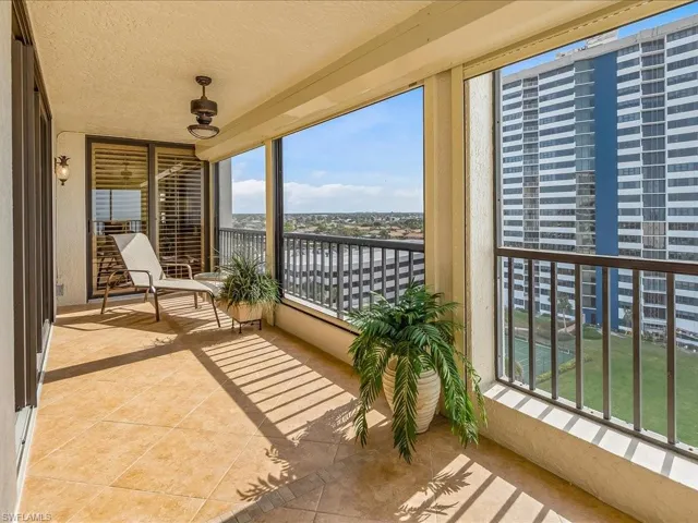 Balcony with a sunroom
