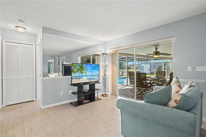 Pool access from family room
