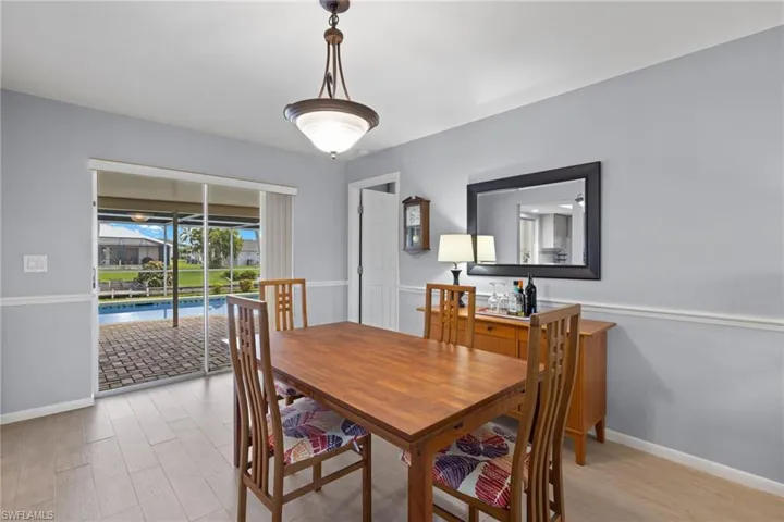 Dining area with outdoor access