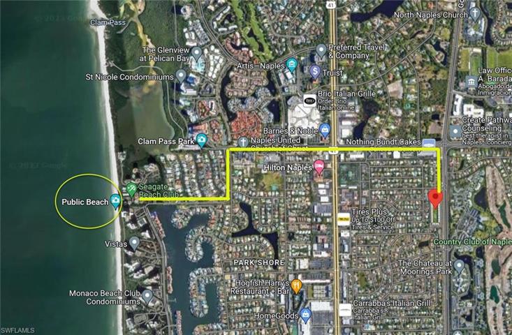 Map to Beach