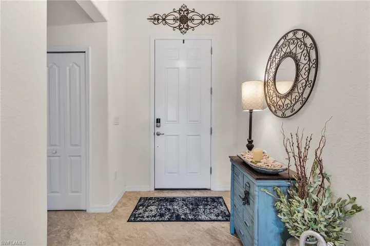 View of tiled foyer