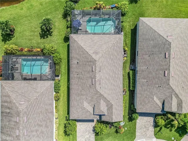 Birds eye view of property