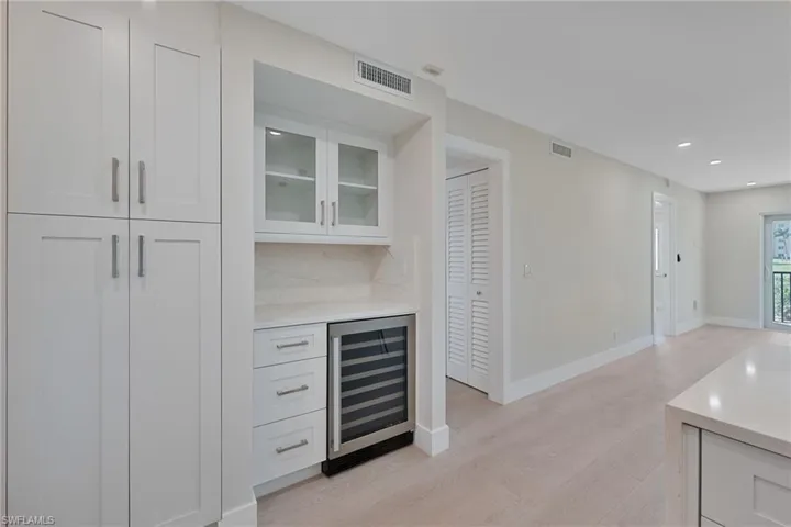 Pantry and Dry Bar with Wine Refrigerator